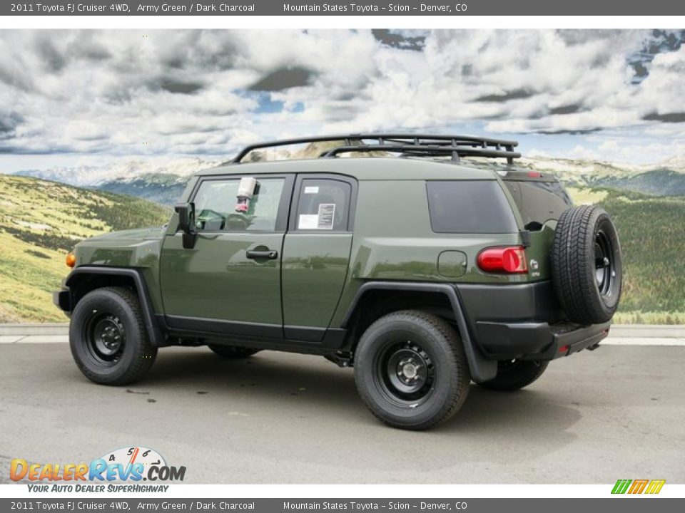 Army Green 2011 Toyota FJ Cruiser 4WD Photo #3