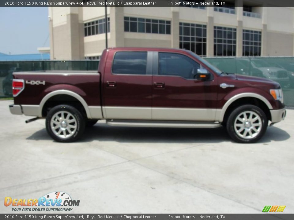 2010 Ford F150 King Ranch SuperCrew 4x4 Royal Red Metallic / Chapparal Leather Photo #2