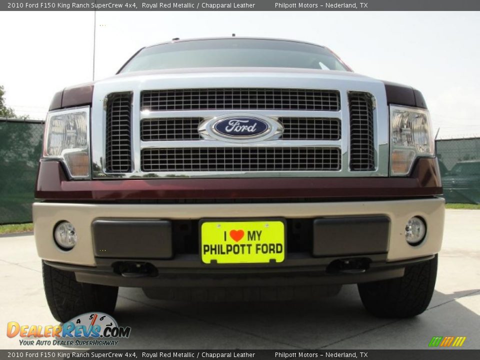 2010 Ford F150 King Ranch SuperCrew 4x4 Royal Red Metallic / Chapparal Leather Photo #9