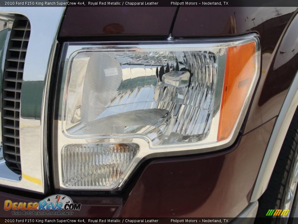 2010 Ford F150 King Ranch SuperCrew 4x4 Royal Red Metallic / Chapparal Leather Photo #10