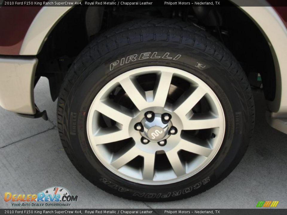 2010 Ford F150 King Ranch SuperCrew 4x4 Royal Red Metallic / Chapparal Leather Photo #13