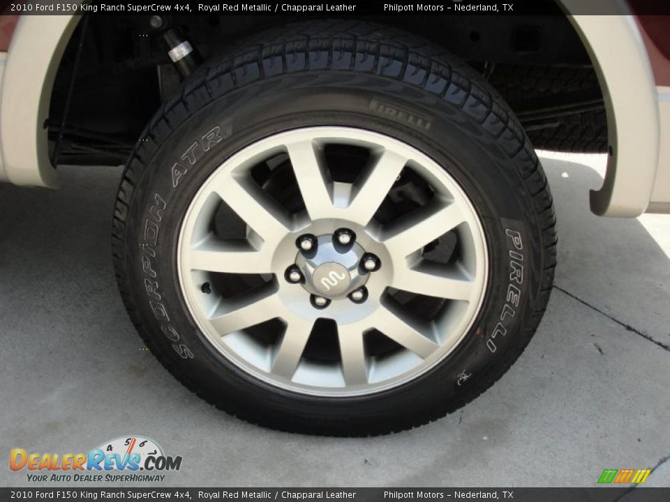 2010 Ford F150 King Ranch SuperCrew 4x4 Royal Red Metallic / Chapparal Leather Photo #14