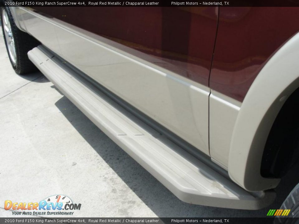2010 Ford F150 King Ranch SuperCrew 4x4 Royal Red Metallic / Chapparal Leather Photo #17