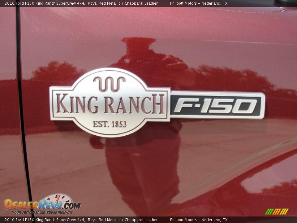 2010 Ford F150 King Ranch SuperCrew 4x4 Royal Red Metallic / Chapparal Leather Photo #18