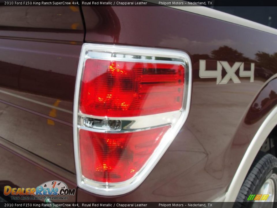 2010 Ford F150 King Ranch SuperCrew 4x4 Royal Red Metallic / Chapparal Leather Photo #23