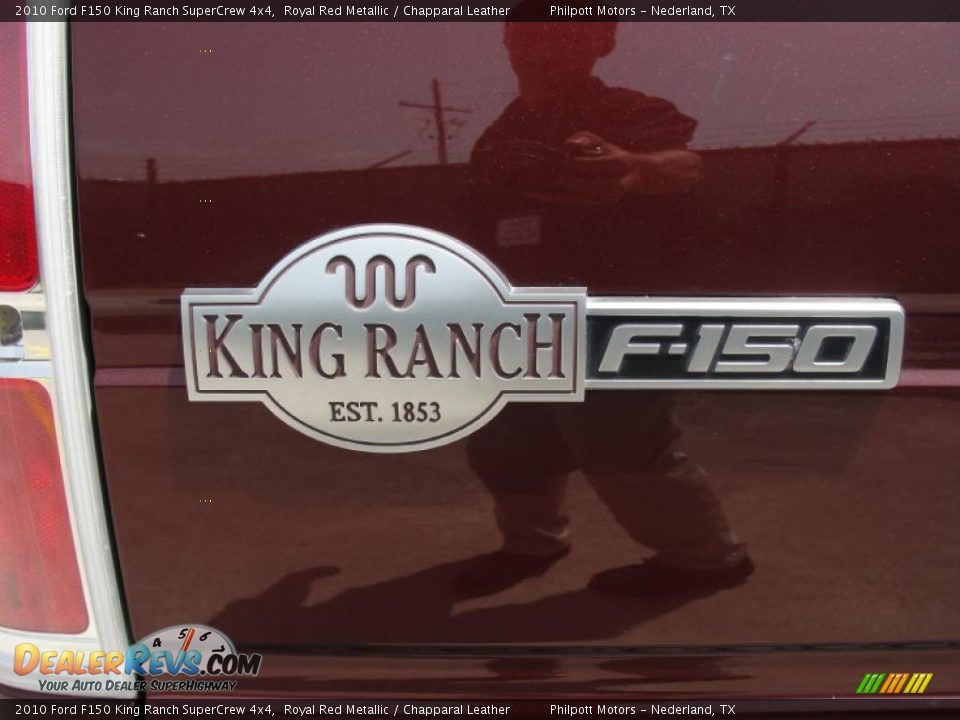 2010 Ford F150 King Ranch SuperCrew 4x4 Royal Red Metallic / Chapparal Leather Photo #25