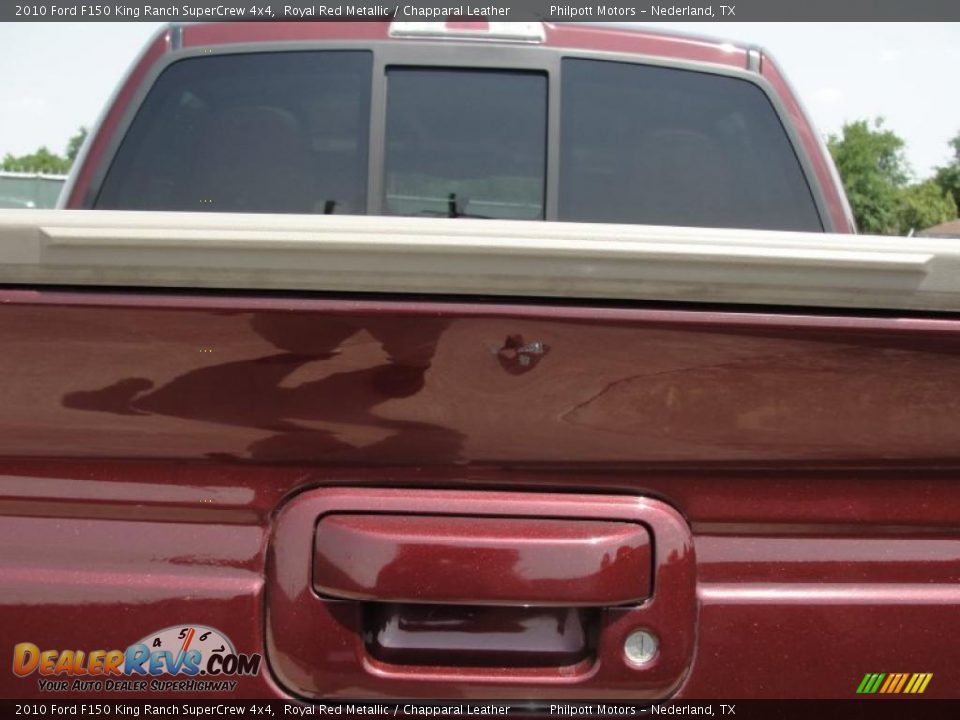 2010 Ford F150 King Ranch SuperCrew 4x4 Royal Red Metallic / Chapparal Leather Photo #27