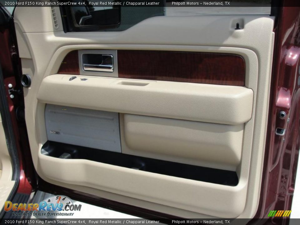 2010 Ford F150 King Ranch SuperCrew 4x4 Royal Red Metallic / Chapparal Leather Photo #33