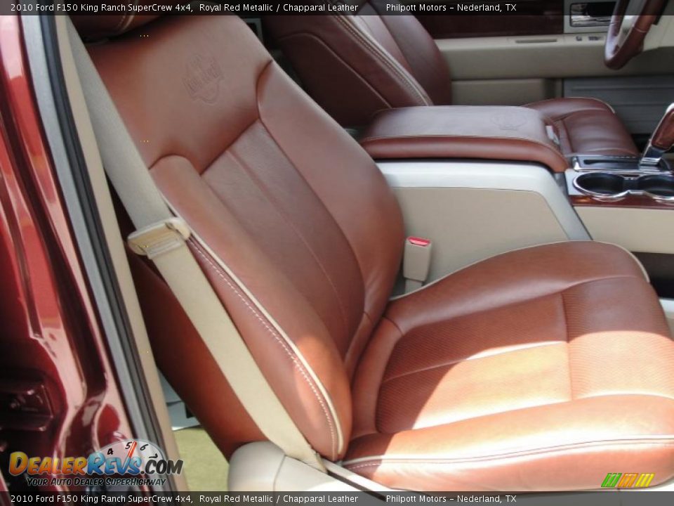 2010 Ford F150 King Ranch SuperCrew 4x4 Royal Red Metallic / Chapparal Leather Photo #35