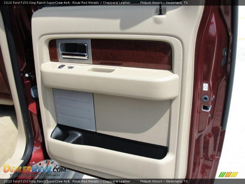 2010 Ford F150 King Ranch SuperCrew 4x4 Royal Red Metallic / Chapparal Leather Photo #36