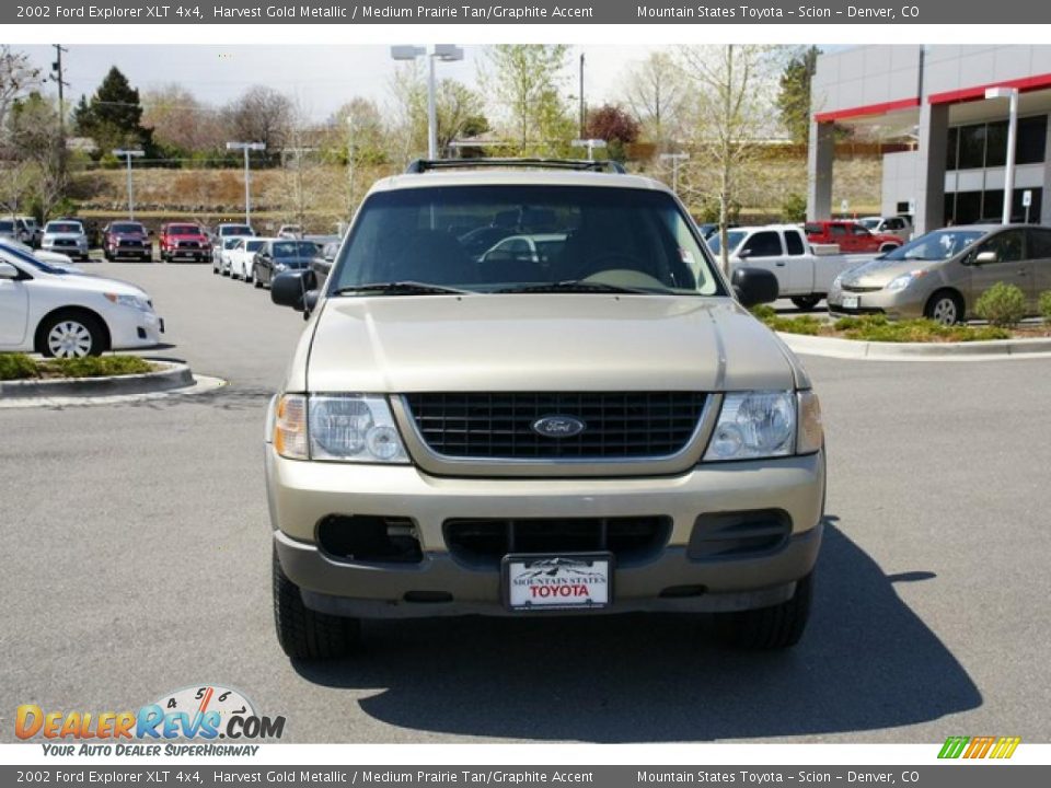 2002 Ford Explorer XLT 4x4 Harvest Gold Metallic / Medium Prairie Tan/Graphite Accent Photo #6