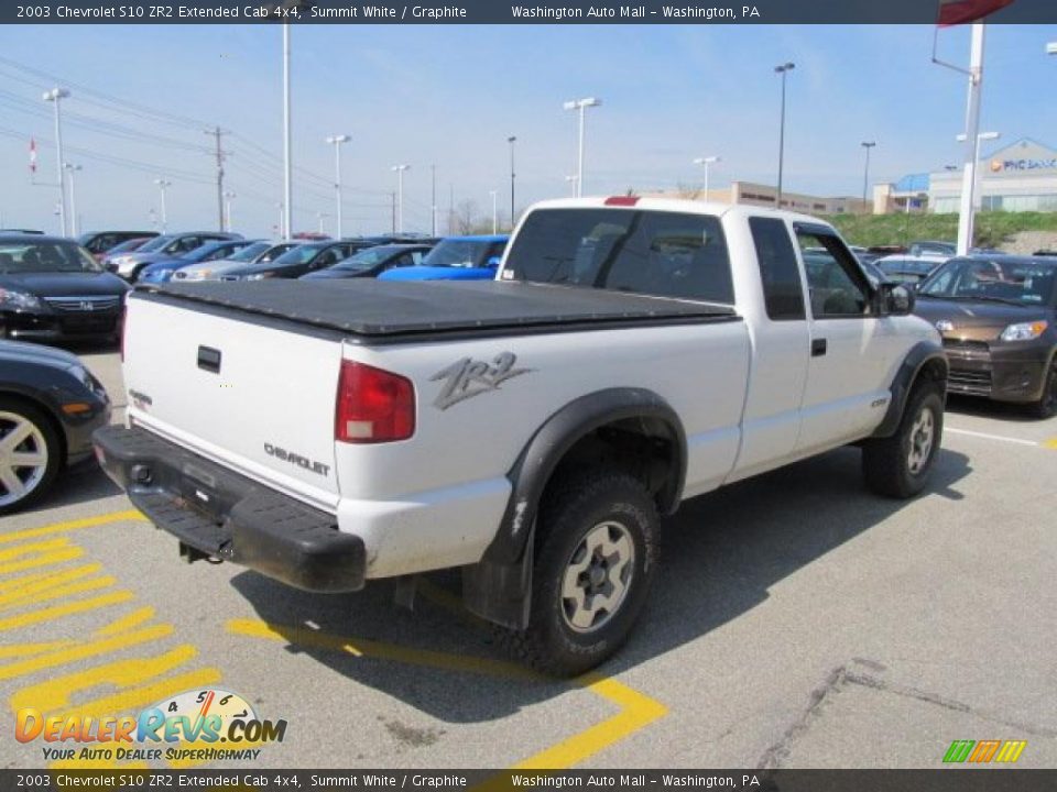 2003 Chevrolet S10 ZR2 Extended Cab 4x4 Summit White / Graphite Photo #7