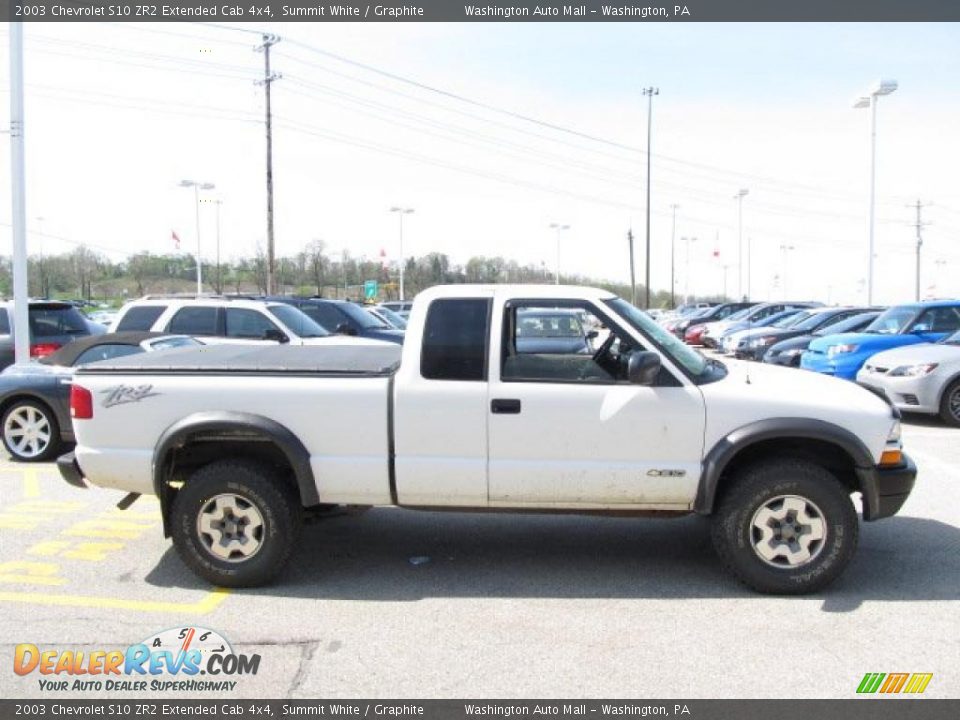 2003 Chevrolet S10 ZR2 Extended Cab 4x4 Summit White / Graphite Photo #8