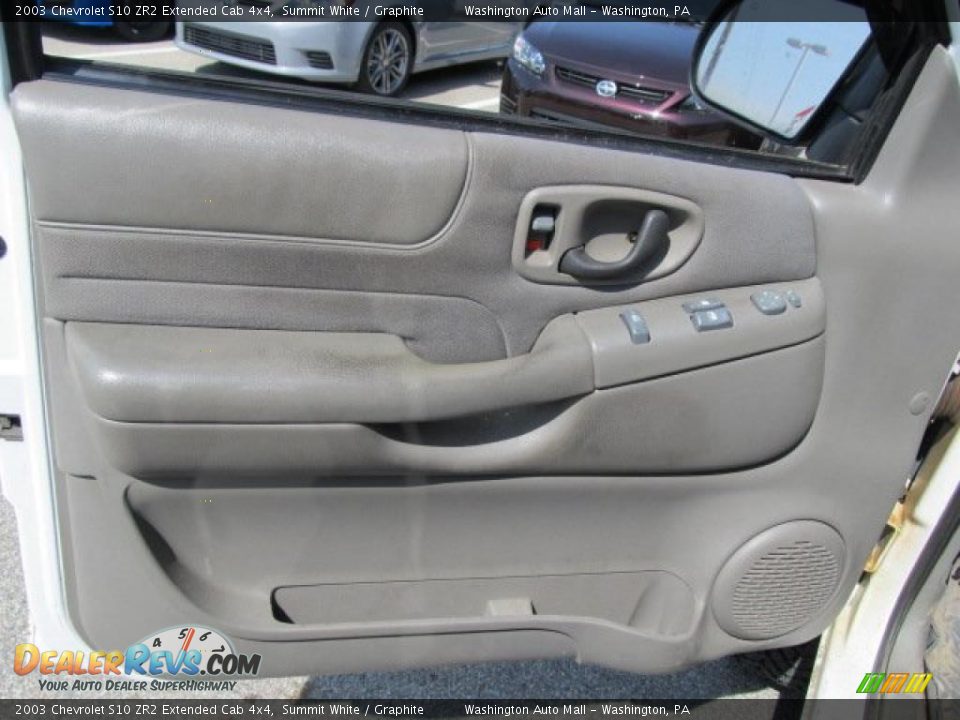 2003 Chevrolet S10 ZR2 Extended Cab 4x4 Summit White / Graphite Photo #13