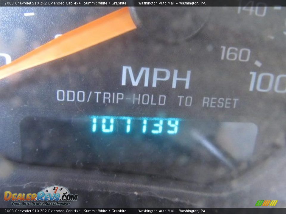 2003 Chevrolet S10 ZR2 Extended Cab 4x4 Summit White / Graphite Photo #20