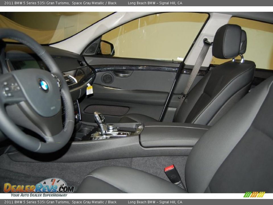 Black Interior - 2011 BMW 5 Series 535i Gran Turismo Photo #19