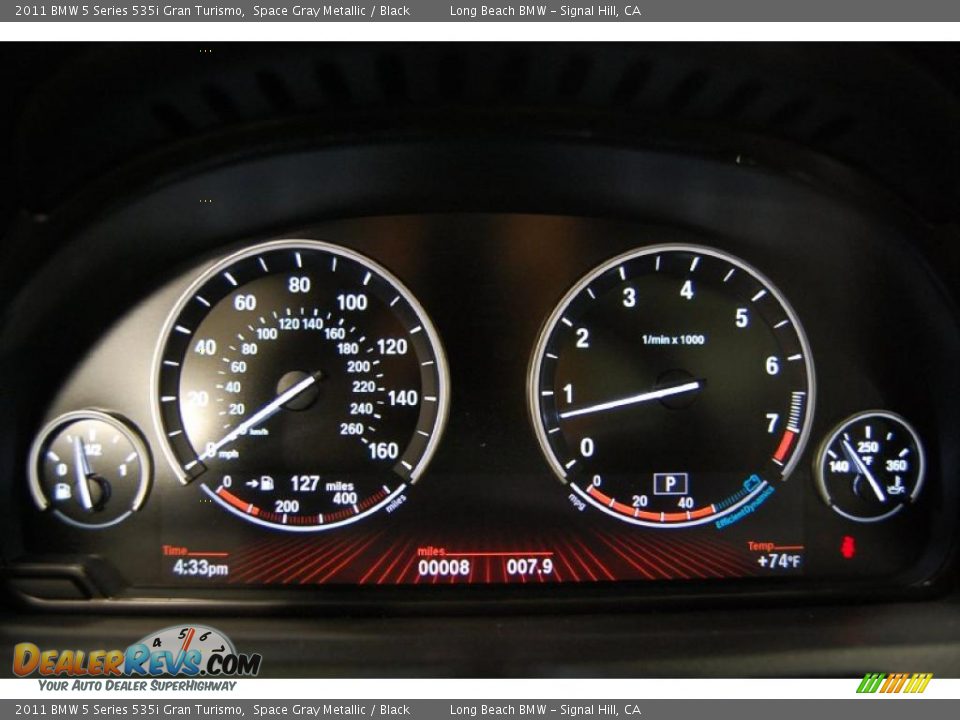2011 BMW 5 Series 535i Gran Turismo Gauges Photo #31