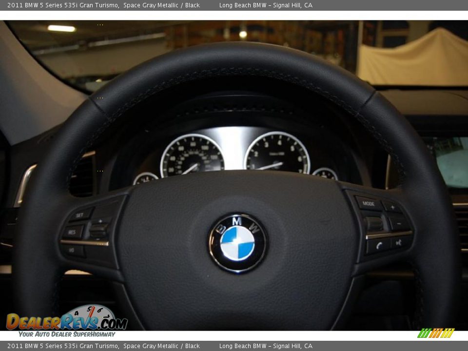 2011 BMW 5 Series 535i Gran Turismo Space Gray Metallic / Black Photo #32