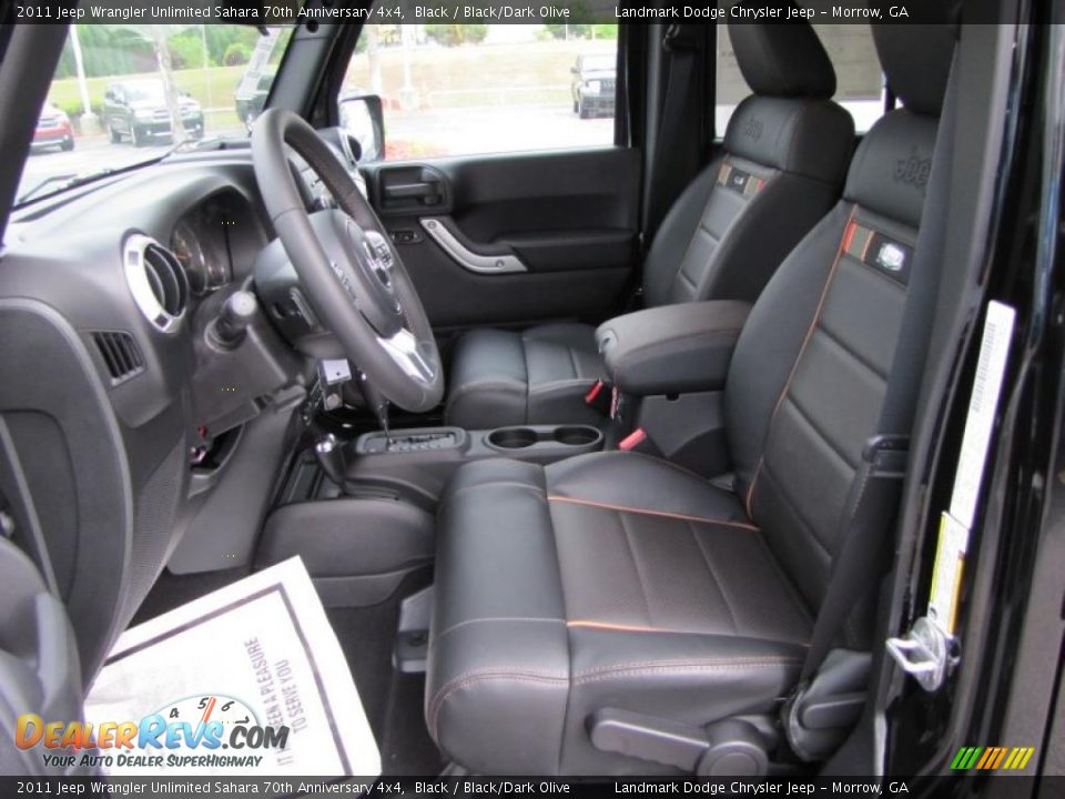 Black Dark Olive Interior 2011 Jeep Wrangler Unlimited