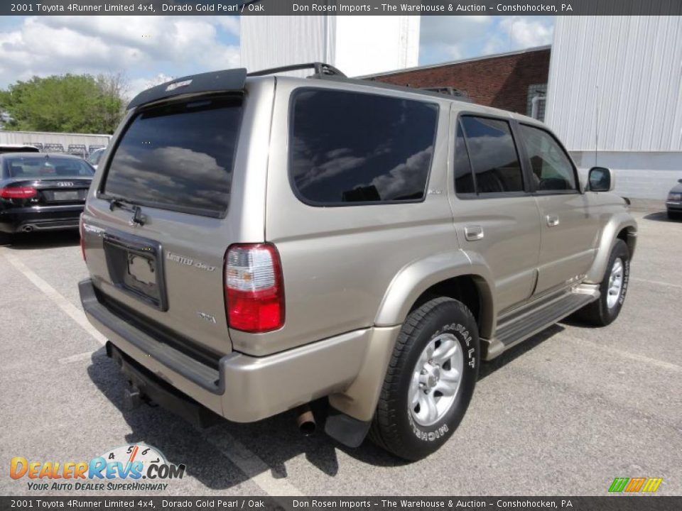 2001 Toyota 4Runner Limited 4x4 Dorado Gold Pearl / Oak Photo #8