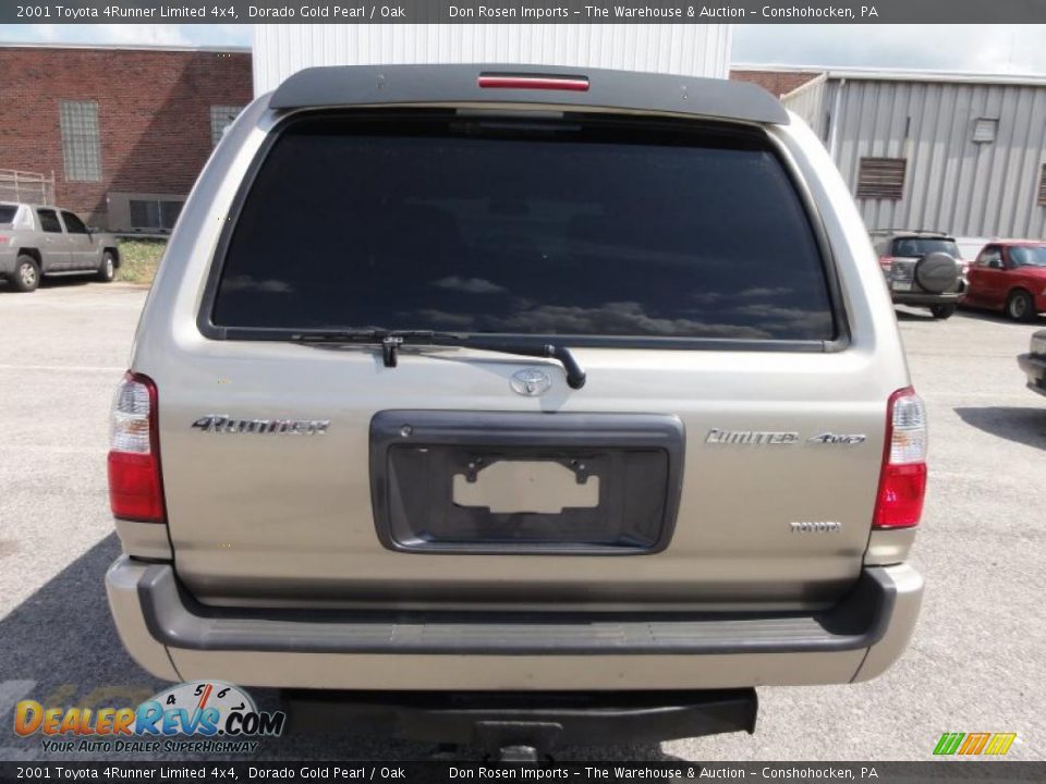 2001 Toyota 4Runner Limited 4x4 Dorado Gold Pearl / Oak Photo #9