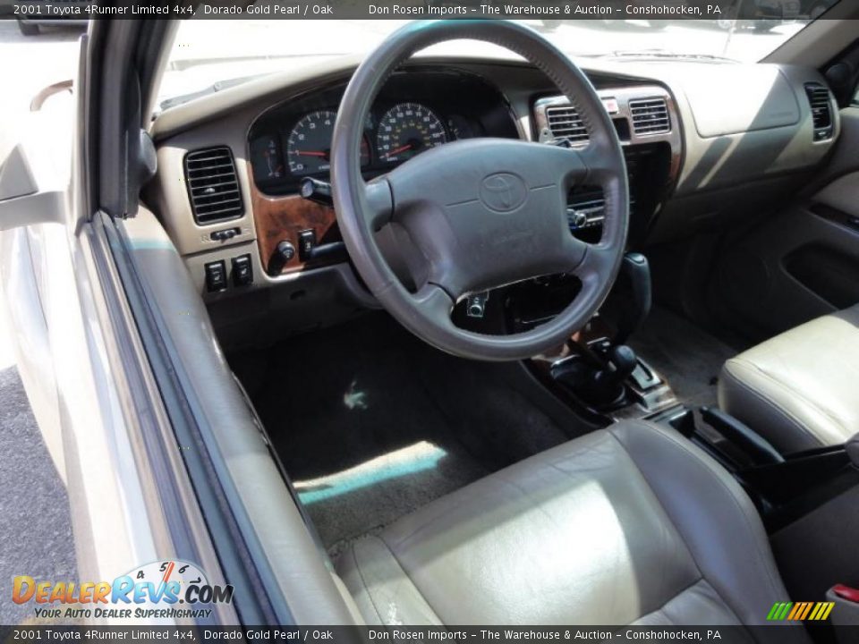 2001 Toyota 4Runner Limited 4x4 Dorado Gold Pearl / Oak Photo #12