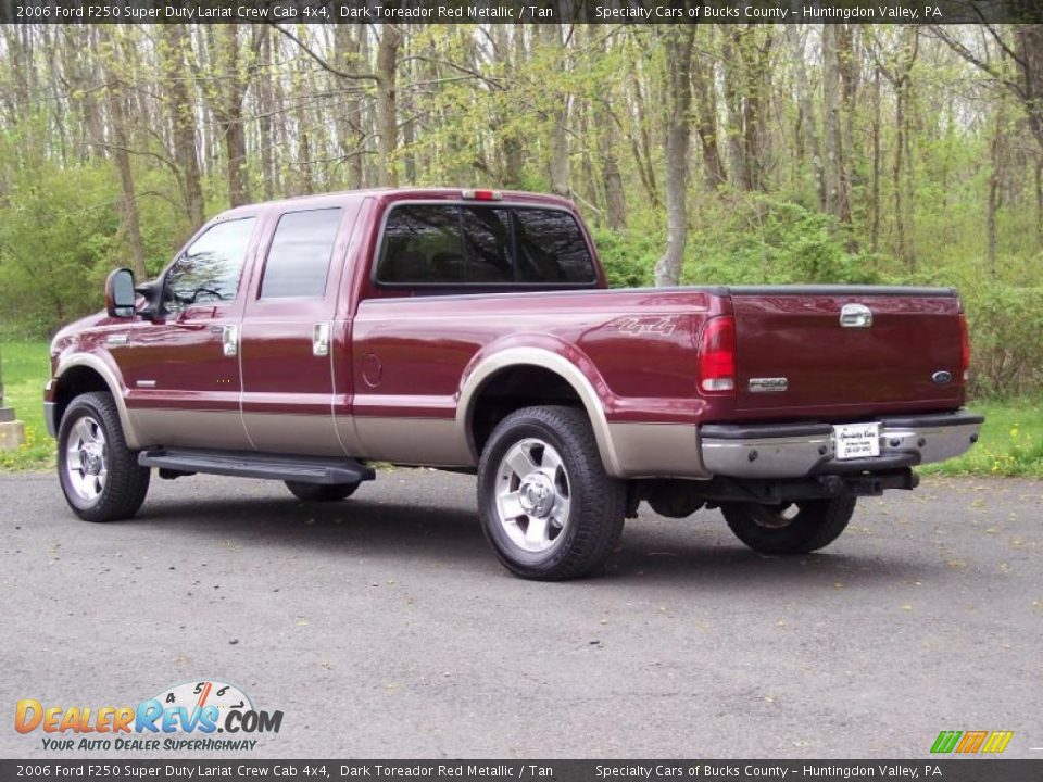Dark Toreador Red Metallic 2006 Ford F250 Super Duty Lariat Crew Cab 4x4 Photo #6