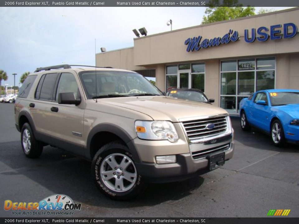 2006 Ford Explorer XLT Pueblo Gold Metallic / Camel Photo #33