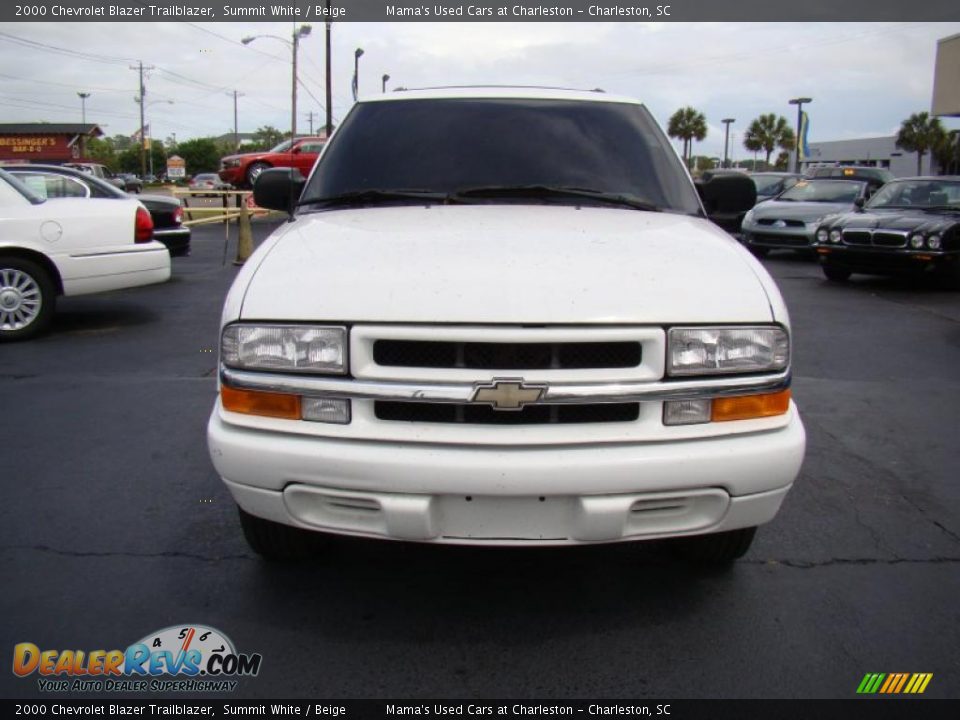 2000 Chevrolet Blazer Trailblazer Summit White / Beige Photo #3
