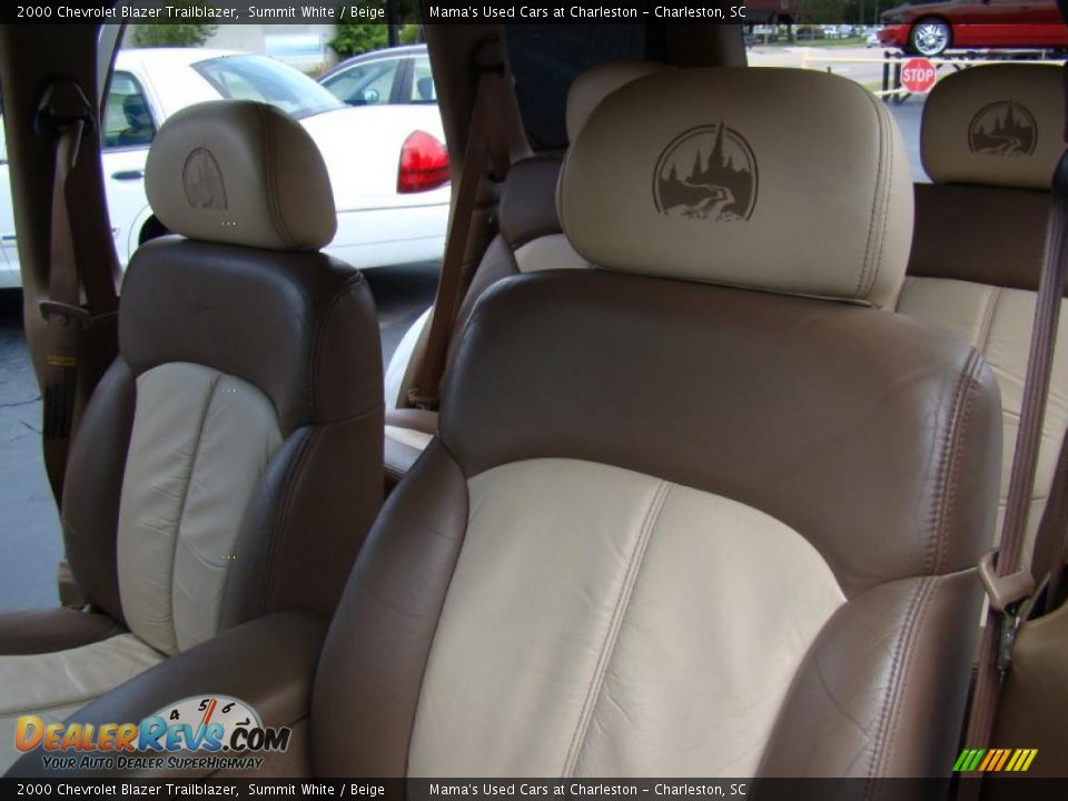 2000 Chevrolet Blazer Trailblazer Summit White / Beige Photo #11