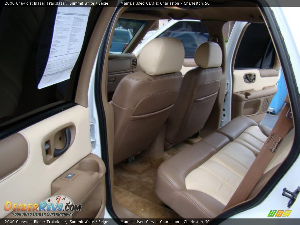 2000 Chevrolet Blazer Trailblazer Summit White / Beige Photo #12