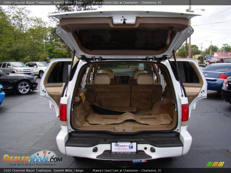 2000 Chevrolet Blazer Trailblazer Summit White / Beige Photo #14