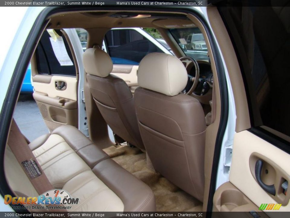 2000 Chevrolet Blazer Trailblazer Summit White / Beige Photo #18