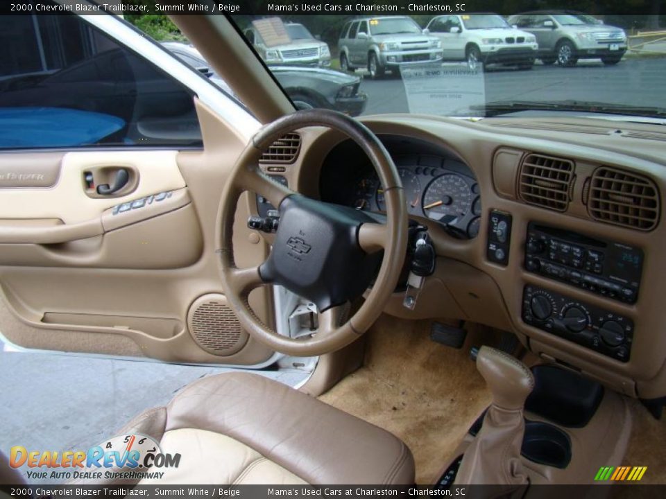 2000 Chevrolet Blazer Trailblazer Summit White / Beige Photo #20