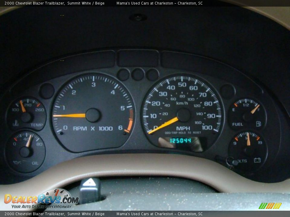 2000 Chevrolet Blazer Trailblazer Summit White / Beige Photo #27