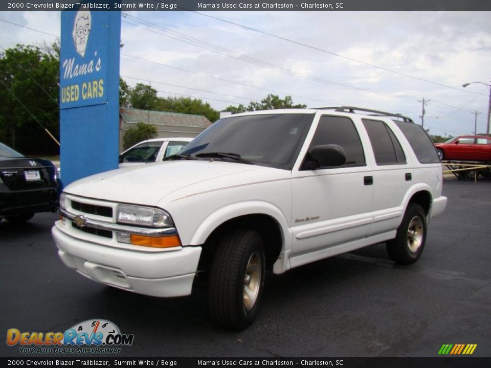 2000 Chevrolet Blazer Trailblazer Summit White / Beige Photo #33