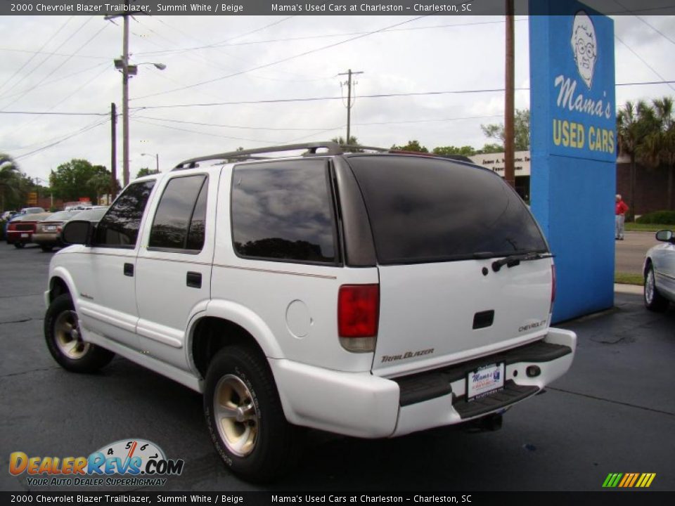2000 Chevrolet Blazer Trailblazer Summit White / Beige Photo #34