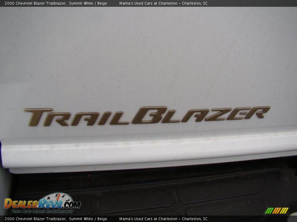 2000 Chevrolet Blazer Trailblazer Summit White / Beige Photo #35