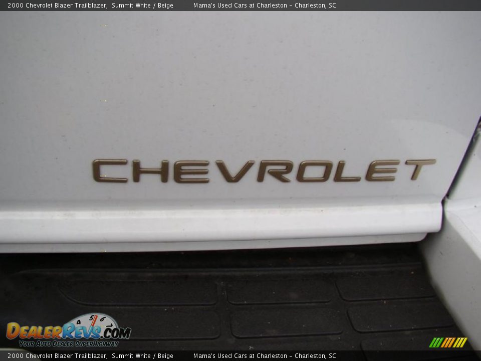 2000 Chevrolet Blazer Trailblazer Summit White / Beige Photo #36