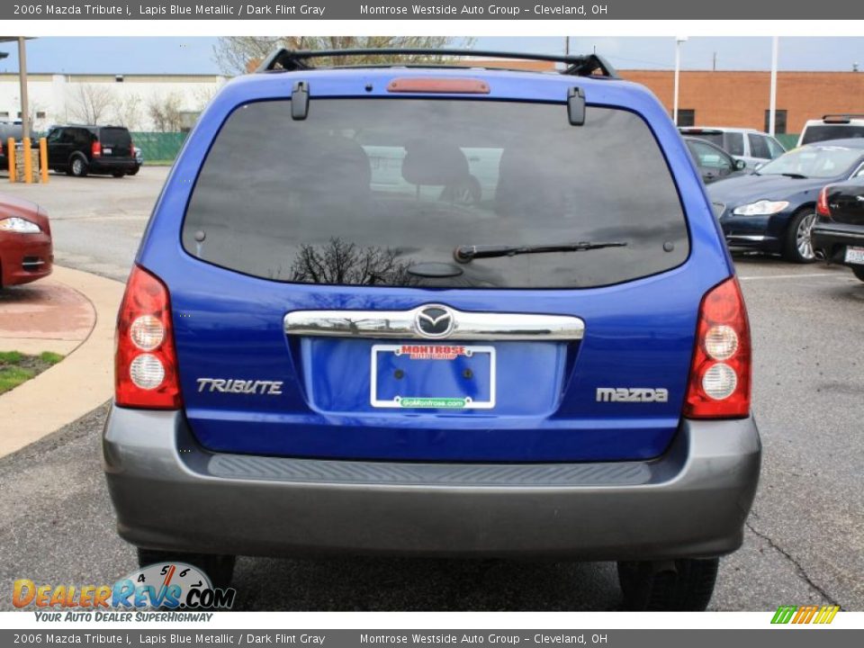 2006 Mazda Tribute i Lapis Blue Metallic / Dark Flint Gray Photo #5