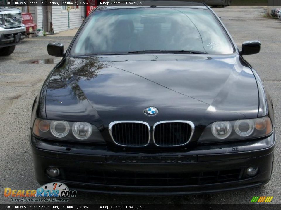 2001 BMW 5 Series 525i Sedan Jet Black / Grey Photo #1