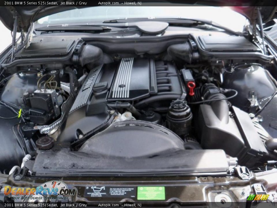 2001 BMW 5 Series 525i Sedan 2.5L DOHC 24V Inline 6 Cylinder Engine Photo #16