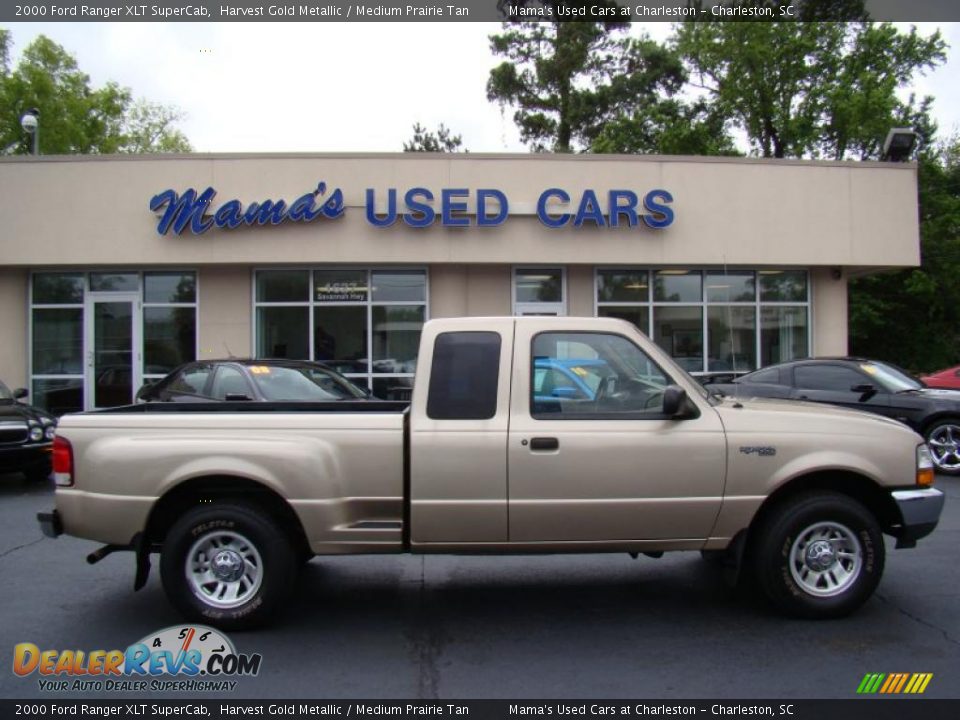 2000 Ford Ranger XLT SuperCab Harvest Gold Metallic / Medium Prairie Tan Photo #1