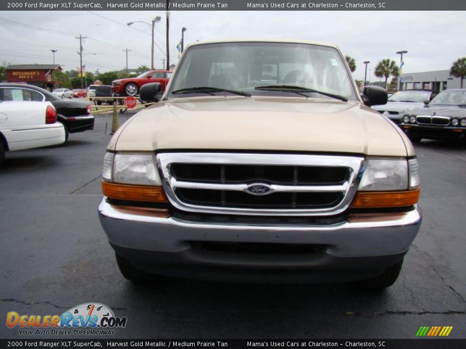 2000 Ford Ranger XLT SuperCab Harvest Gold Metallic / Medium Prairie Tan Photo #3