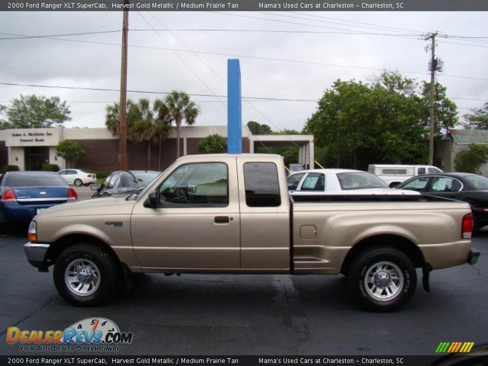2000 Ford Ranger XLT SuperCab Harvest Gold Metallic / Medium Prairie Tan Photo #5