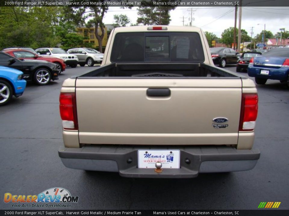 2000 Ford Ranger XLT SuperCab Harvest Gold Metallic / Medium Prairie Tan Photo #7