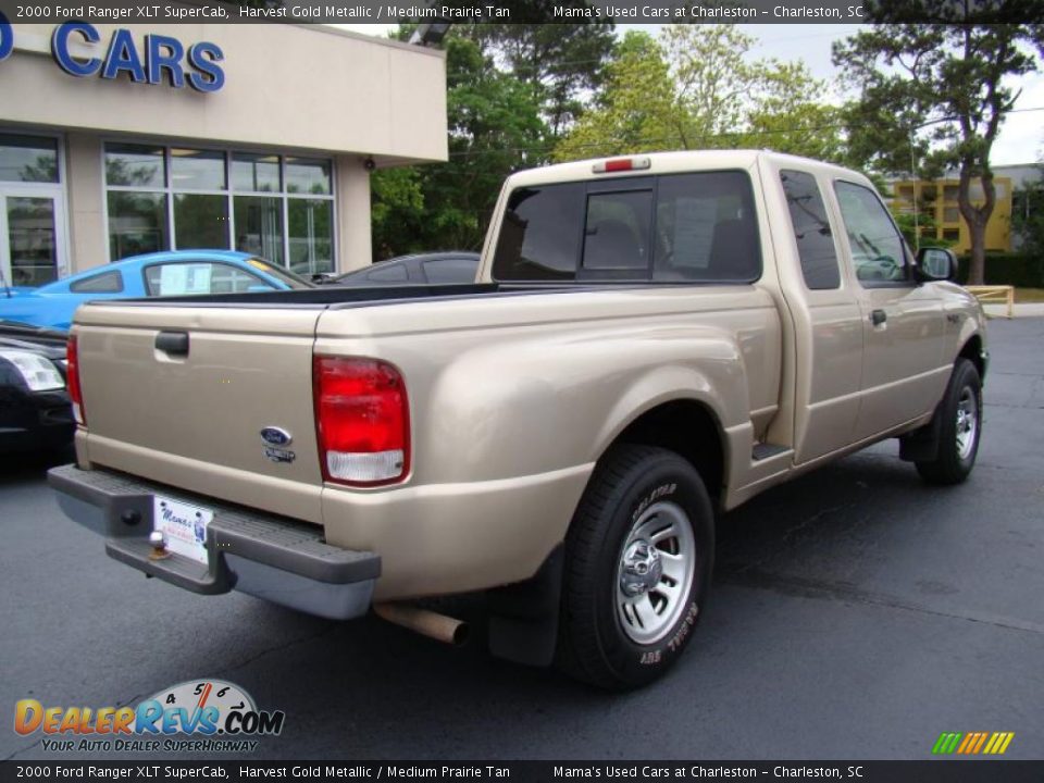 2000 Ford Ranger XLT SuperCab Harvest Gold Metallic / Medium Prairie Tan Photo #8