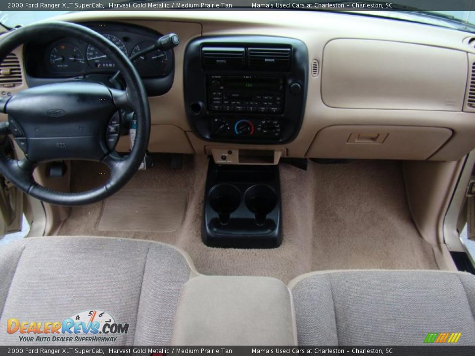 2000 Ford Ranger XLT SuperCab Harvest Gold Metallic / Medium Prairie Tan Photo #16