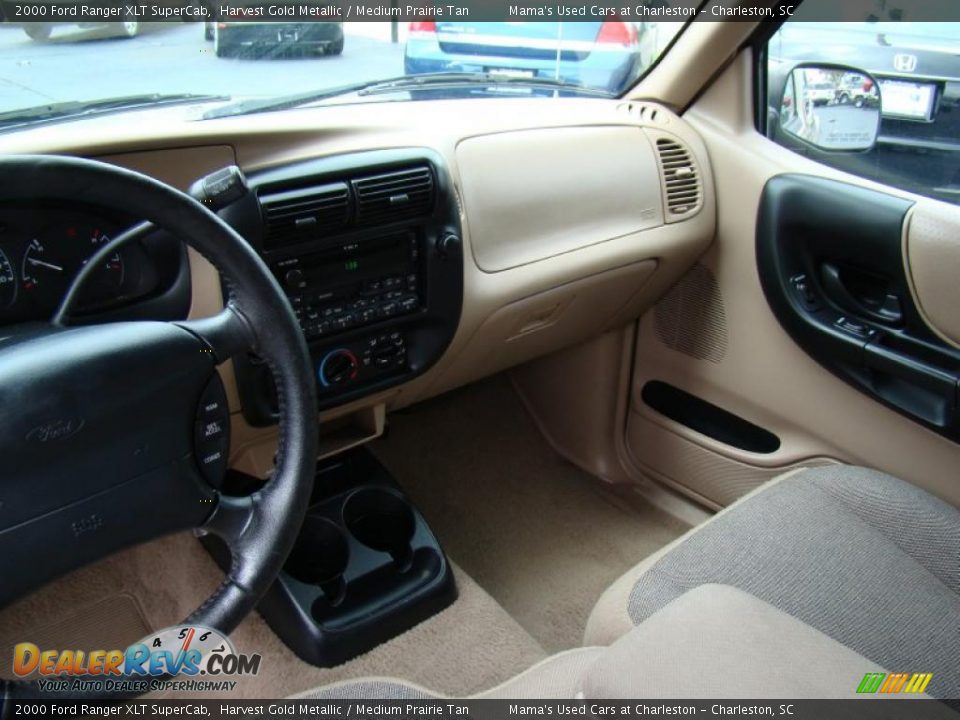 2000 Ford Ranger XLT SuperCab Harvest Gold Metallic / Medium Prairie Tan Photo #18