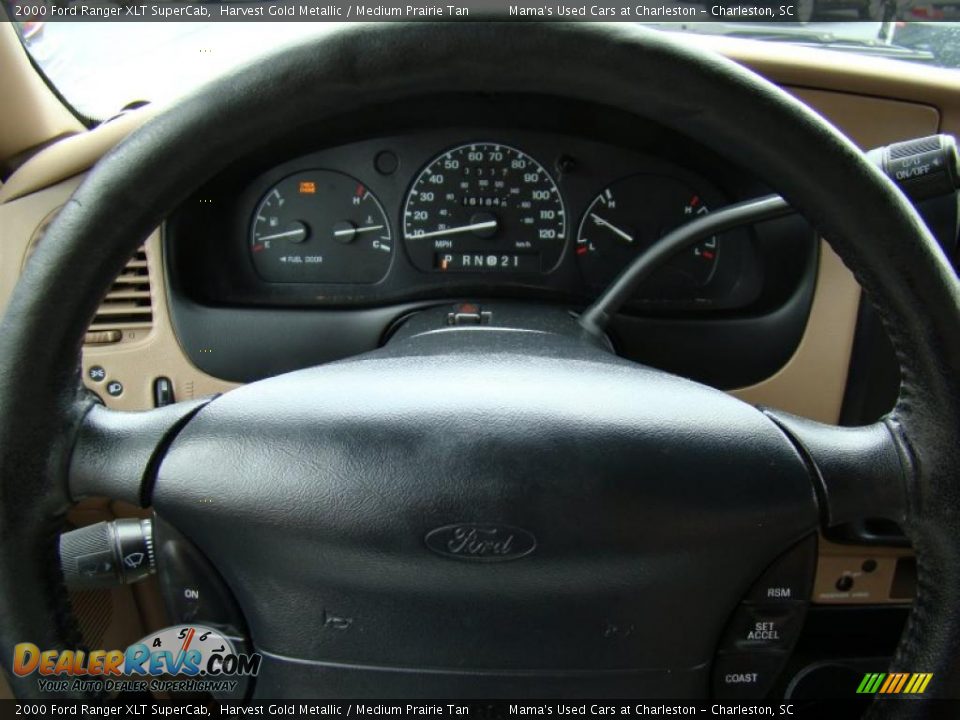 2000 Ford Ranger XLT SuperCab Harvest Gold Metallic / Medium Prairie Tan Photo #22